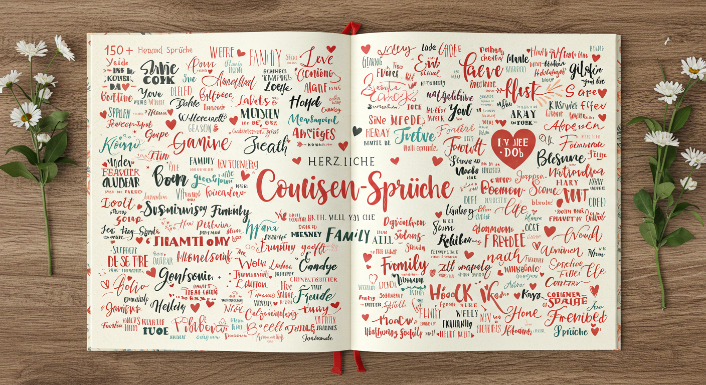 150+ Herzliche Cousinen-Sprüche: Familie, Bindung, Freude