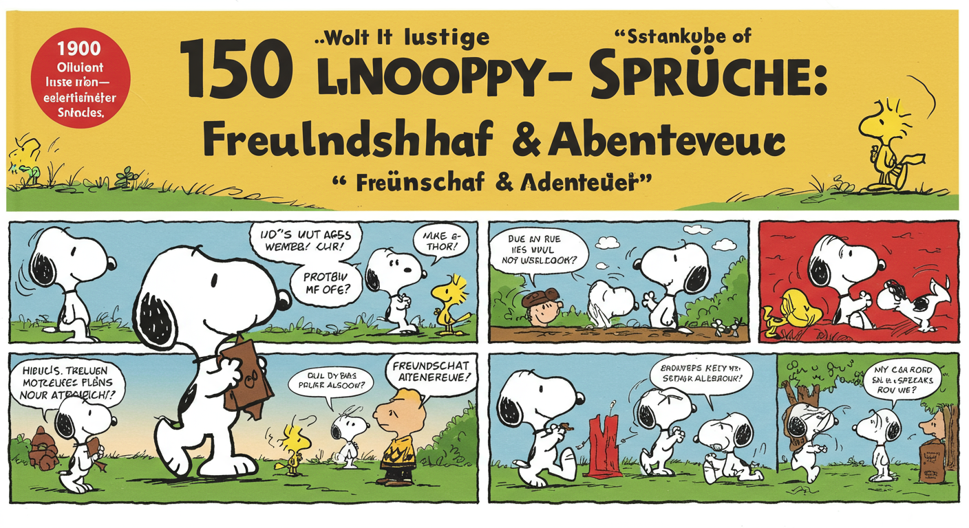 150 Lustige Snoopy-Sprüche: Freundschaft & Abenteuer