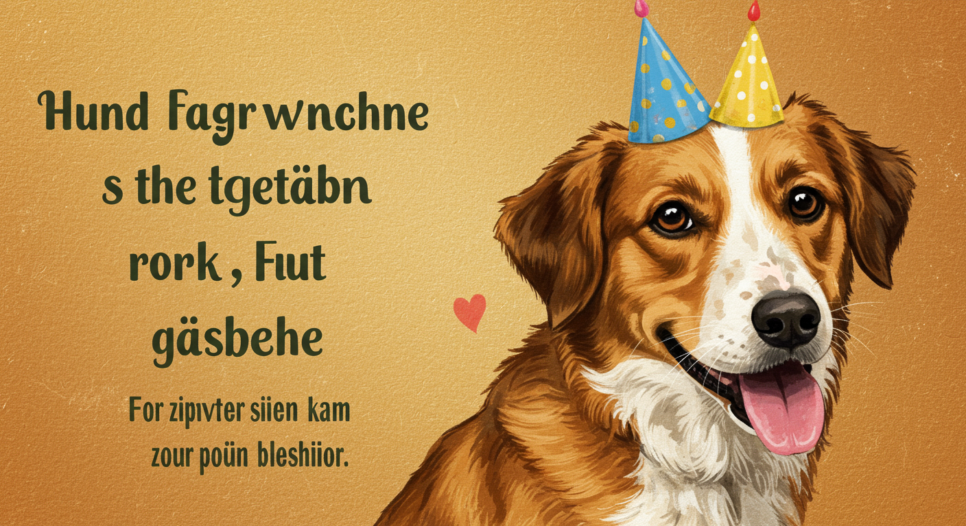 Hundegeburtstagswünsche: Herzliche Sprüche für Ihren treuen Begleiter