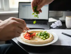 Gesundes Mittagessen im Homeoffice: Blitz-Salat mit 5 Zutaten
