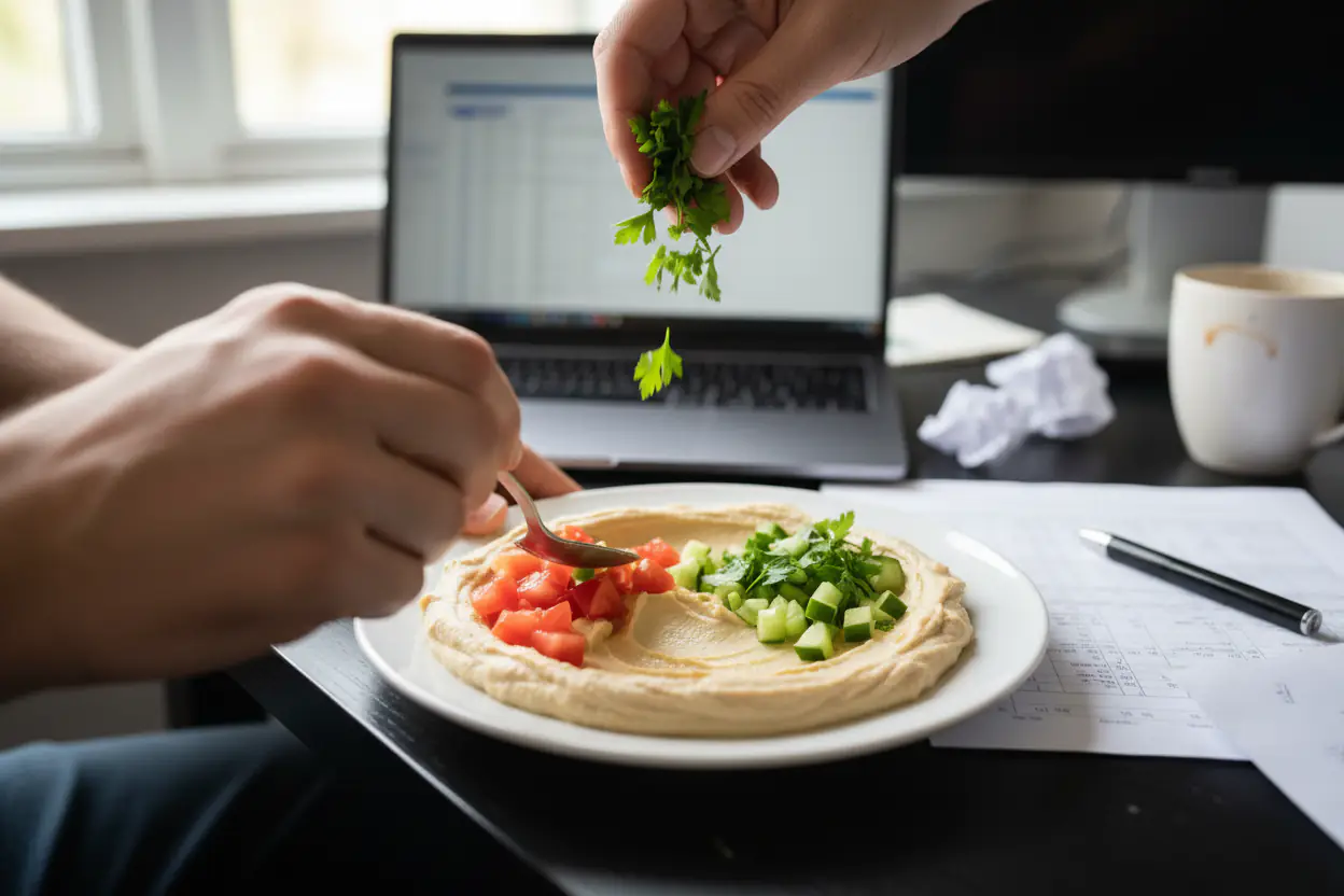 gesundes mittagessen im homeoffice blitz salat mit 5 zutaten 3