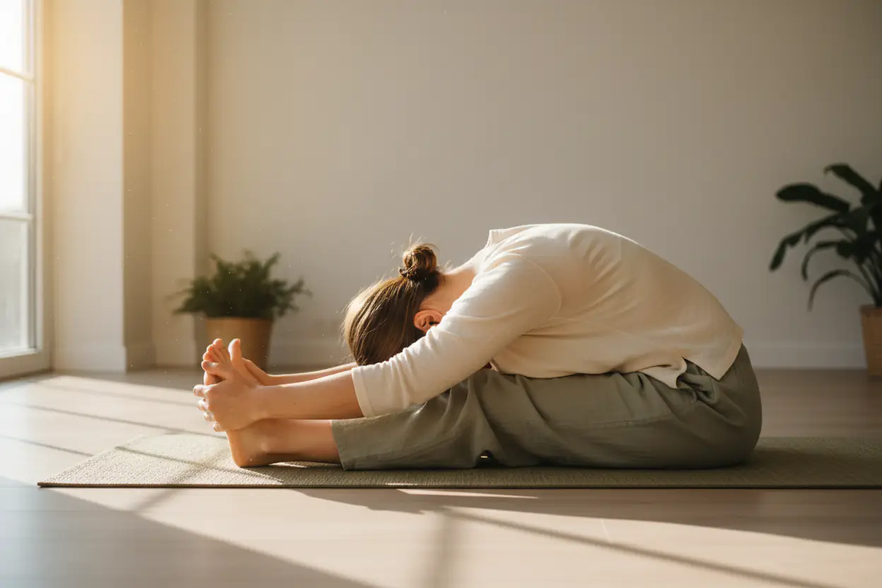 paschimottanasana die sitzende vorwaertsbeuge fuer koerperliche flexibilitaet und innere gelassenheit 1