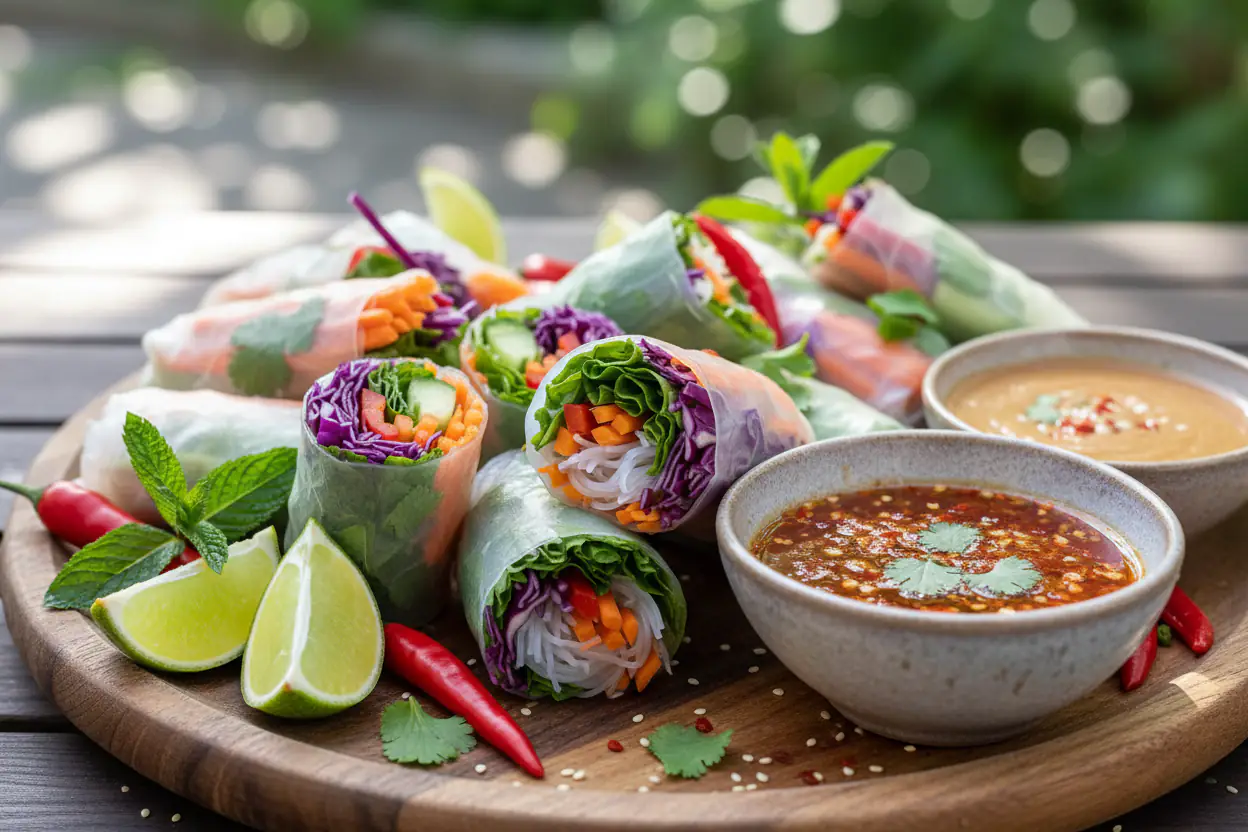 vegane sommerrollen das leichte und gesunde rezept fuer ihre wohlfuehl mahlzeit 4