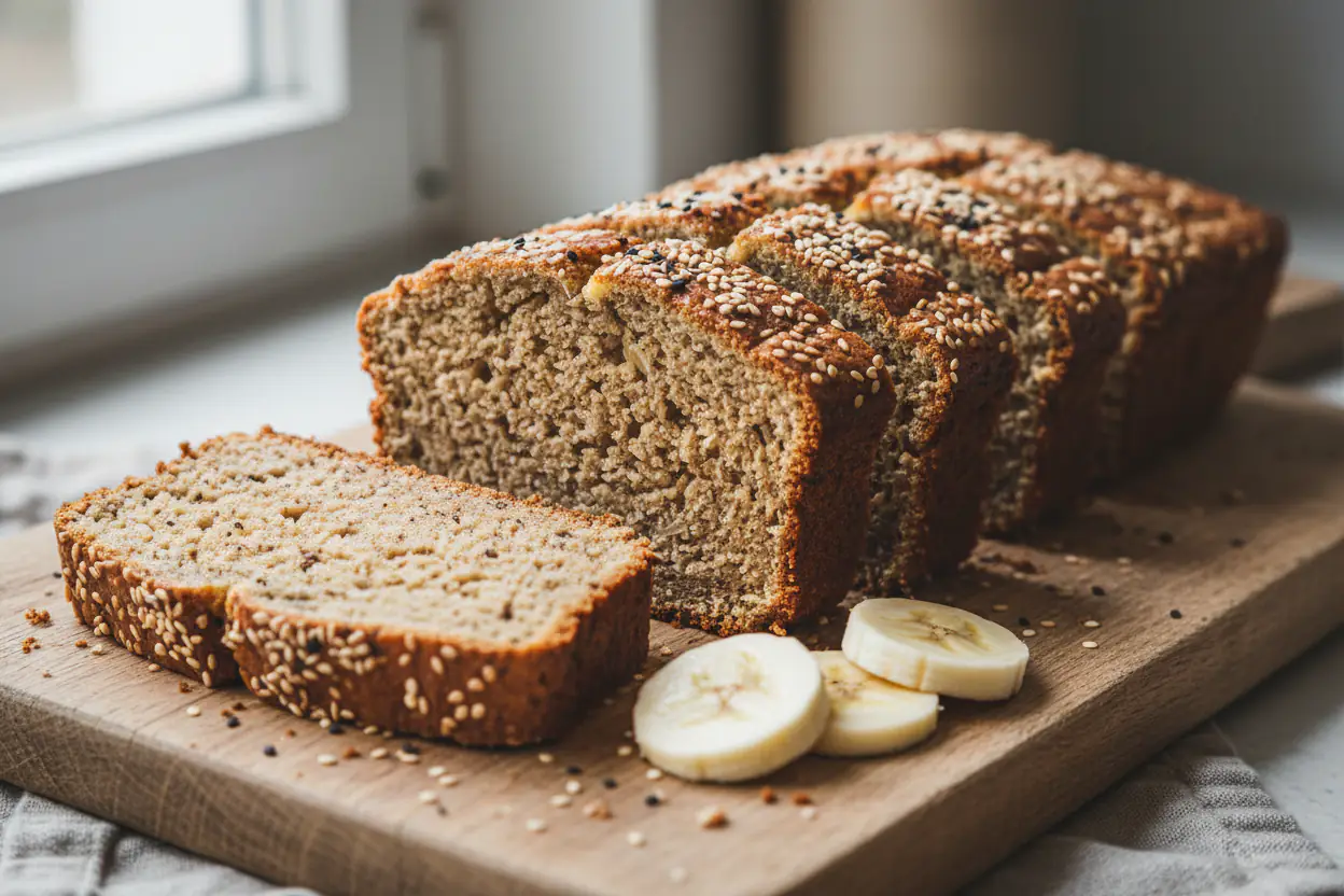 veganes dinkel vollkorn bananenbrot einfach gesund lecker 1