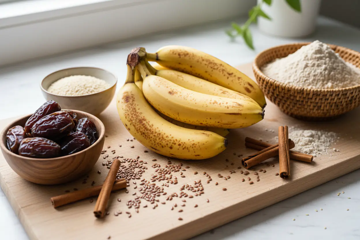 veganes dinkel vollkorn bananenbrot einfach gesund lecker 3